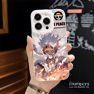 ibumpers Ốp Điện Thoại iPhone Cool Anime One Piece Luffy Ace Họa Tiết Ốp Lưng Trong Suốt Nhám Mờ Chống Bẩn Chống Sốc Cho IPhone 16 15 14 12 13 11 Pro Max IP 7 8 Plus X XS XR
