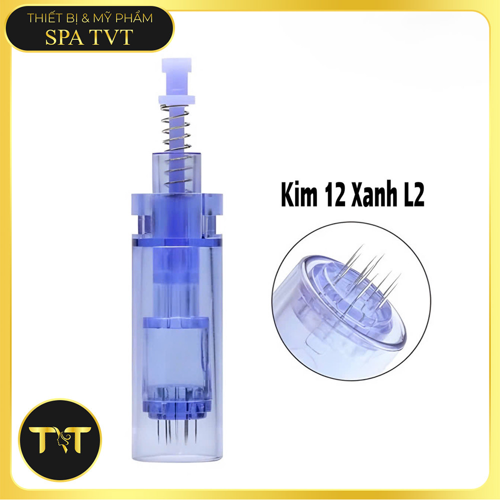 Kim XANH GÀI ĐẦU 1/3/ NANO/ 12/36 DÙNG ĐỂ VI KIM VÀ PHI KIM dùng cấy tinh chất ,mụn nám sẹo rỗ