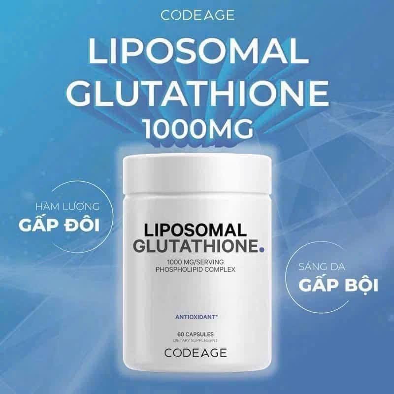 viên uống trắng da glutathion 1000mg ( usa, hộp 60 viên) - làm trắng da,  chống lão hoá, giảm nám, giải độc gan giá tốt Tháng 6, 2026 | Mua ngay