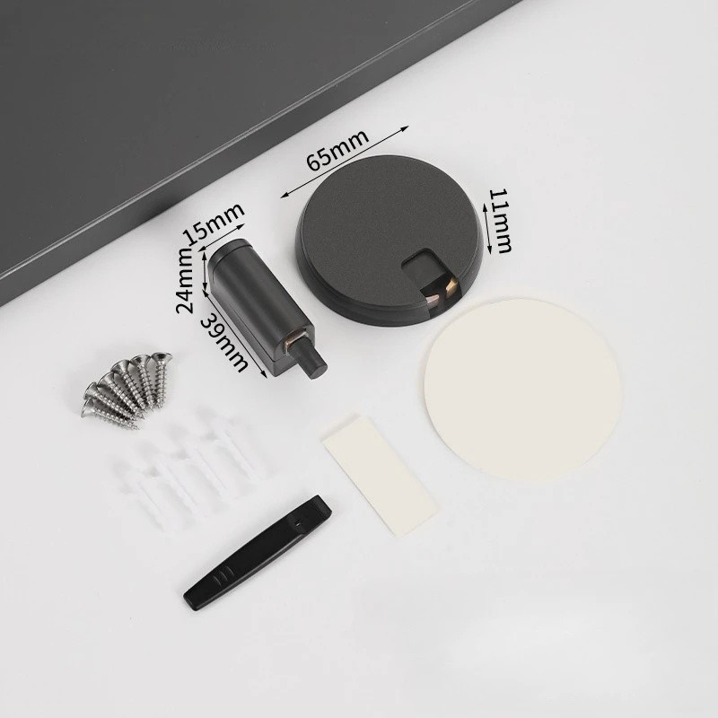 Giá đỡ cửa chịu lực từ tính, dừng cửa cơ, điều chỉnh được, chống đục, dán nội thất, phần cứng vô hình, nút chặn sàn