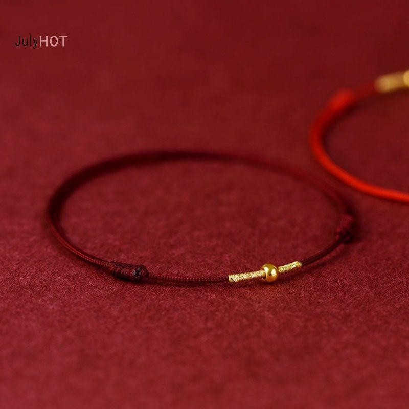 Julyhot Thời Trang Handmade Vòng Tay Dây Đỏ Vòng Tay May Mắn Nam Nữ Người Yêu Bạn Thân Nhất Vòng Tay May Mắn Vòng Chân Kích Thước Điều Chỉnh Massivedeals