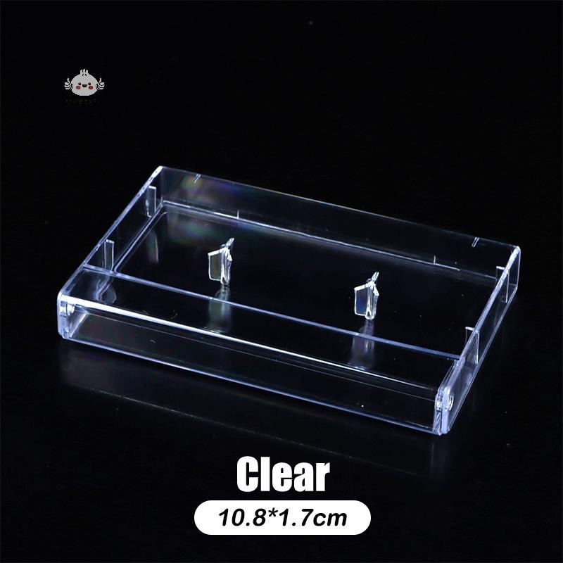 Maybest 1 Băng Cassette Hộp Bảo Quản Trong Suốt Âm Thanh Ghi Từ Tính Hộp Băng Trống Hộp Chống Bụi {VN}