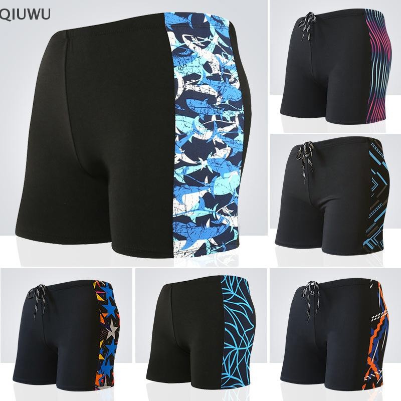 Quần Bơi QIUWU Nam Chống Mồ Hôi Người Lớn Kích Thước Lớn Nhanh Khô Boxer Quần Short Spa Đi Biển Rời Bơi.