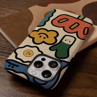 Ốp điện thoại 2 trong 1 Cartoon Flower tương thích với iPhone 15 Pro Max, Apple 17 16 14 Plus 11 / 12 / 13 Pro Max, vỏ bảo vệ chống sốc mới