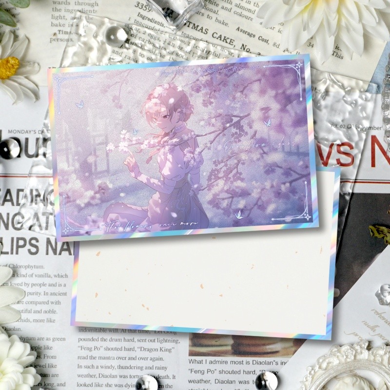 Project SEKAI  Shikishi Board Standee Ena Shinonome, Thẻ nghệ thuật lấp lánh Kanade Yoisaki cho bàn làm việc