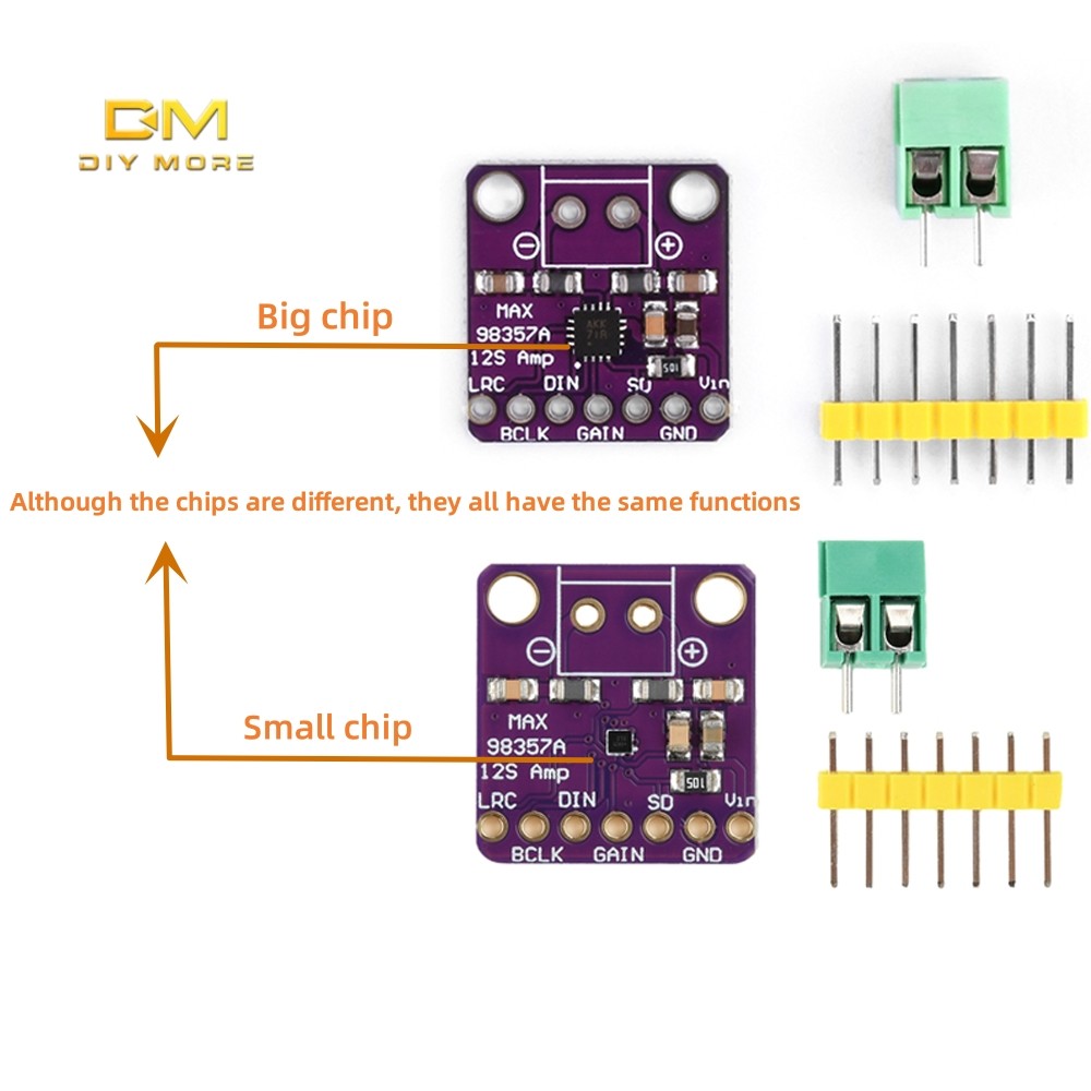 Diymore MAX98357 I2S Mô-đun khuếch đại âm thanh Bộ khuếch đại âm thanh ...