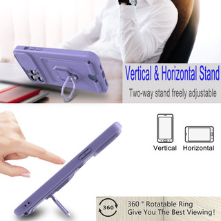Dành Cho iphone 13 Pro Max / 12 Pro Max / 11 Pro Max Ốp Lưng 4 Trong 1 Trượt Camera Bao Đựng Thẻ Đứng Vuông Freebie Dây Chống Sốc Chống Rơi Mỏng Mềm TPU Cover