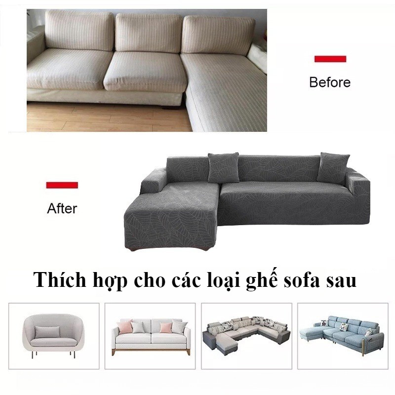 Vỏ ghế sofa bọc nệm,Có một ban nhạc đàn hồi,Độ co giãn cao và không thấm nước,1/2/3/4 Chỗ Ngồi