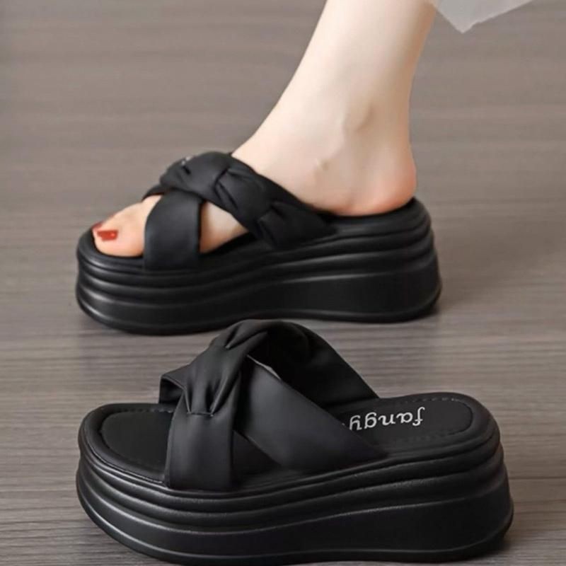 DÉP BM QUAI XOẮN CHỮ X 6p, dép nữ, dép đi du lịch, dép đi chơi, dép cao.dd rr.ffnnBB VVXX