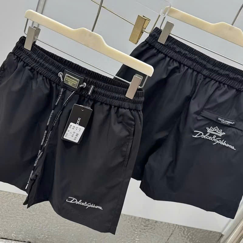 Quần Short Thêu Gấu DSQ Cạp Sắt Ô Vuông KCloset Quần Đùi Gió Dù Dày Dặn Dáng Rộng Nam Nữ NA846