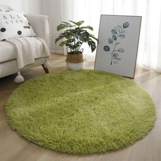 Thảm Tròn ALMA1, Thảm Mềm Mại Sang Trọng 40cm Phòng Khách, Thảm Lông Dày Màu Trơn Chống Trơn Trượt Chất Lượng Cao Cho Phòng Khách Trang Trí Nhà Phòng Ngủ