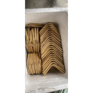 Cầu góc tròn cho lồng chim chào mào chất liệu tre già