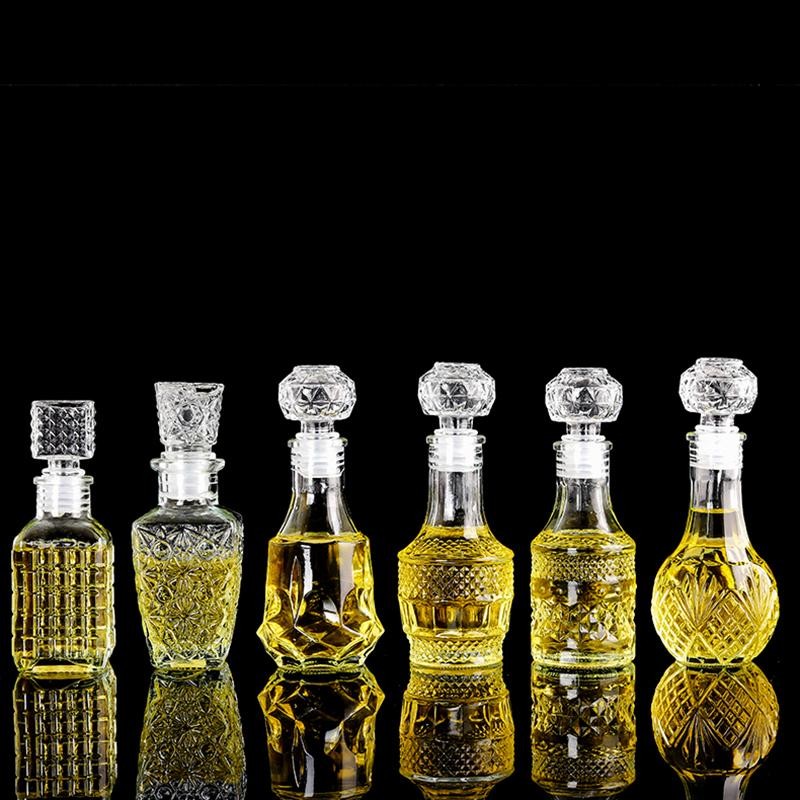 # ruierdd # 1 Chiếc Chai Rượu Whisky Tinh Thần Trống Nhỏ 50ml Chai Rượu Thủy Tinh Có Bình Đựng Vít.