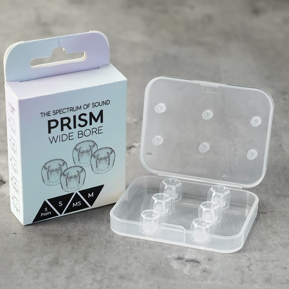 Divinus Prism Lỗ khoan rộng LSR Tai nghe Eartips cho vòi phun 4-6mm Đầu tai nghe dành cho người biểu diễn FUL 5 + 2 JUZEAR Defiant