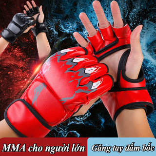 Găng Tay Boxing Hở Ngón MMA Chuyên Dụng,Găng Tay hở ngón Boxing đấm bốc Thể Thao Ufc