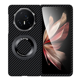 Ốp điện thoại có thể xoay được bằng sợi Carbon từ tính cho Honor Magic Vs3 V3 Vs2 V2 Vỏ mỏng