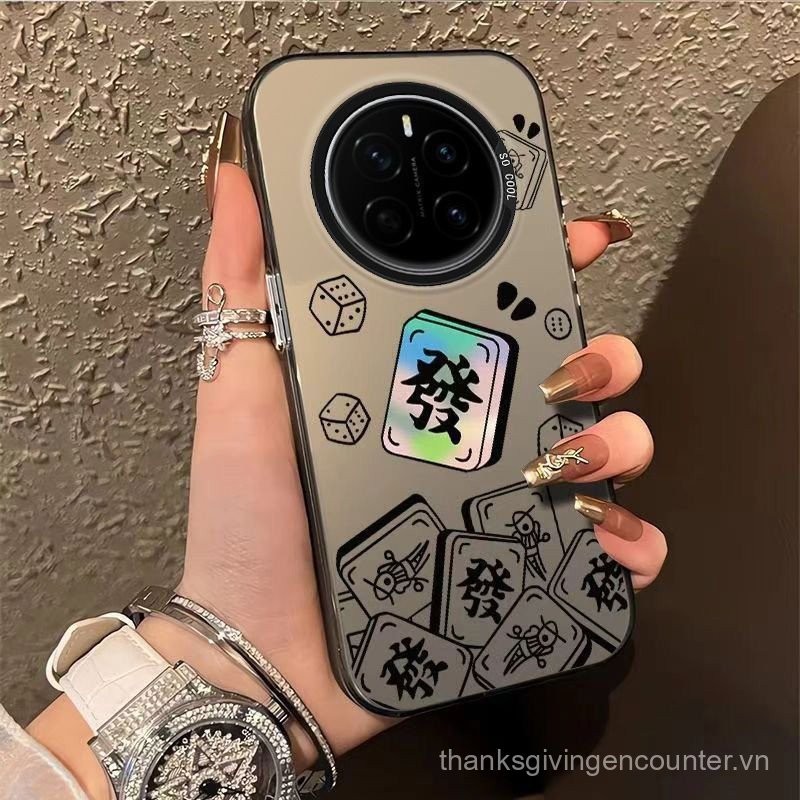Cho Honor Magic 7pro 6pro 5pro 7 6 5 Pro 5g trường hợp điện thoại may mắn sáng tạo đầy màu sắc bạc chống sốc cứng bảo vệ Bìa