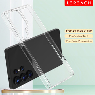 Ốp Điện Thoại Trong Suốt Lereach Crystal Cho Samsung Galaxy S25 Ultra S25 FE S24 S23 S22 Siêu Mỏng Chống Sốc | Chống Trầy Xước
