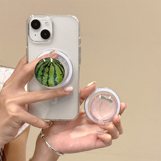 Trái Cây Tròn Từ Tính Giá Đỡ Điện Thoại Cho IPhone 16 15 14 13 12 Pro Max 14 Plus Có Thể Gập Lại Pop Ring Grip Co Giãn Để Bàn Đứng P1