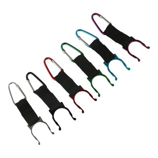 Khóa chai nước lập kế hoạch, Móc treo ba lô bằng nhôm Giá đỡ ấm đun nước, Móc treo Nylon D-Ring Carabiner mang theo chai nước Kẹp móc dụng cụ du lịch