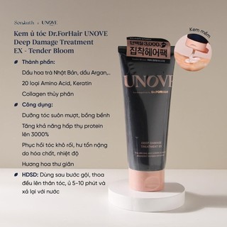 DẦU XẢ PHỤC HỒI SÂU TÓC HƯ TỔN - UNOVE Deep Damage Treatment EX 207ml [ TN ]