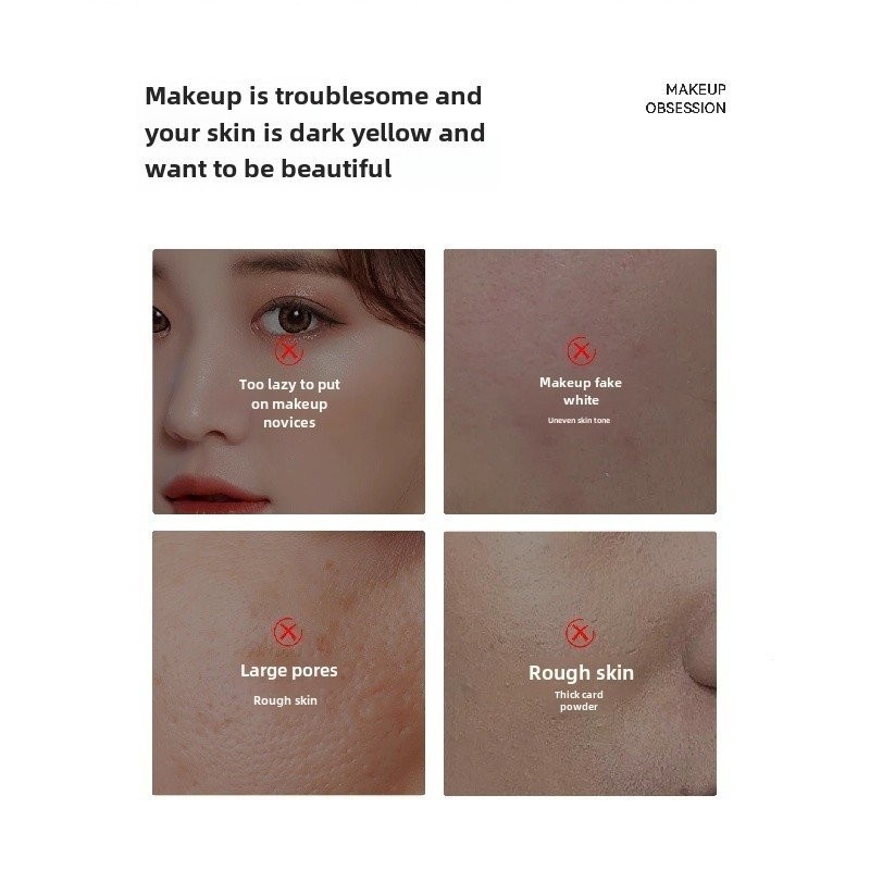 Miklik Clear And Long-Lasting Makeup Cream Face Concealer Cream Pseudo Natural Moisturizing Without False Whitening Long Lasting Natural Makeup Cream MH41