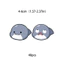 Set 40 Sticker Hình Cá Mập Con Dễ Thương Dán Trang Trí Sổ Tay, Mũ Bảo Hiểm, điện Thoại, Hộp Bút,.....