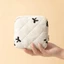 Túi đựng đồ trang điểm nhỏ DUSKGLOW, Túi đựng khăn ăn vệ sinh bằng vải Cotton, Túi ly hợp Mini Coquette nơ dành cho nữ
