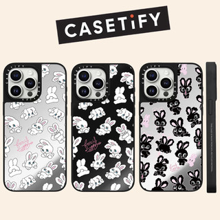 Full Màn Hình Gương Thỏ Vỏ Điện Thoại Cứng Cho iPhone 17 Pro Max 16 Plus 15 14 13 12 11 Ốp Lưng Bọc Hoàn Toàn Chống Sốc Phía Sau Vỏ Acrylic