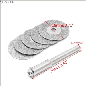 Yjcnelcr 5 chiếc 16 18 20 25 30 35 40 50mm Diamonte Đĩa cắt Mũi khoan cho lưỡi dao quay
