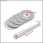 Yjcnelcr 5 chiếc 16 18 20 25 30 35 40 50mm Diamonte Đĩa cắt Mũi khoan cho lưỡi dao quay