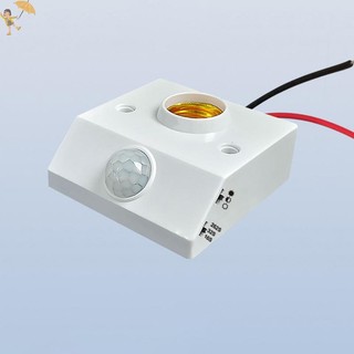 [Gou] AC85-265V Tự Động Cơ Thể Người Hồng Ngoại Cảm Biến Hồng Ngoại IR Giá Đỡ Đèn Bóng Đèn LED E27 Đế PIR Máy Phát Hiện Đèn Tường Ổ Cắm VN