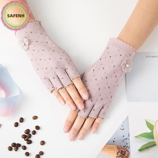 Safenh 1 Đôi Găng Tay Nail Art Găng Tay Giảm Tia UV Phụ Kiện Làm Móng Tay Chống Tia UV VN