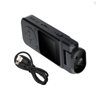 Camera thân 1080P có ghi âm và Video Body Cam có thể đeo được Máy quay Video Mini 180° Tầm nhìn ban đêm ống kính có thể xoay được với kẹp lưng từ tính để giao hàng thực thi pháp luật