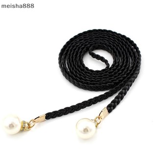 Meisha888 Sáng Tạo Mỏng Thắt Lưng Mô Phỏng Ngọc Trai Co Giãn Thắt Lưng Nữ Đầm Váy Trang Trí Quà Tặng Thắt Lưng Nữ