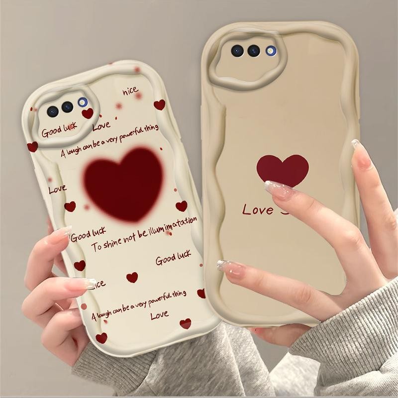 Ốp Silicon Hoạt Hình Cho OPPO A3S / OPPO A12E / OPPO AX5 3D Art Mềm TPU Dễ Thương Kem Cặp Đôi Cô Gái Thư Tình Thẩm Mỹ Ốp Điện Thoại Chống Sốc