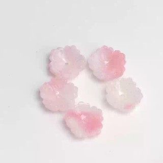 5 Chiếc 14 Mm Ba Chiều Lỗ Trung Bình Đá Tre Hoa Năm Cánh Hoa Tự Làm Kẹp Tóc Cổ Mũ Đội Đầu Làm Vật Liệu Handmade