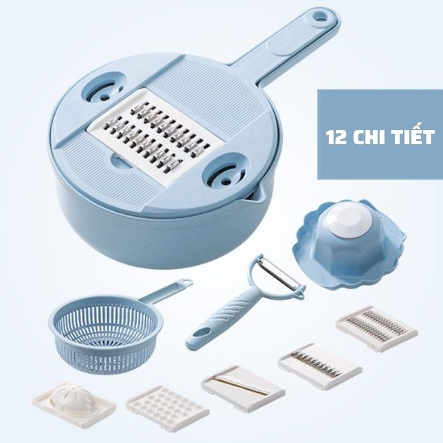 Bộ Dụng Cụ Nạo Bào Rau Củ Quả Đa Năng Siêu Tiện Lợi An Toàn Không Lo Đứt Tay