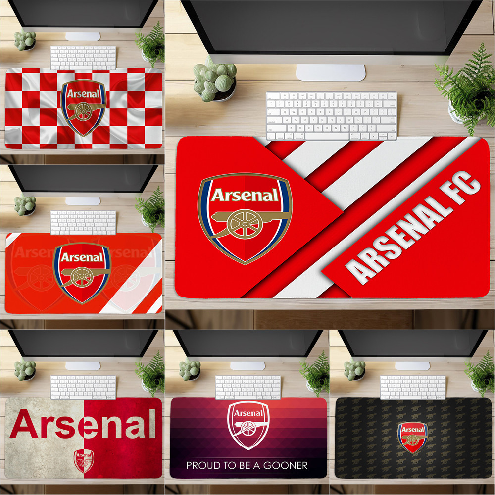 Arsenal F.C. Logo Mouse Pad In Nghệ Thuật Bàn Phím Máy Tính Bàn Phím Pad (60x30cm / 80x40cm)