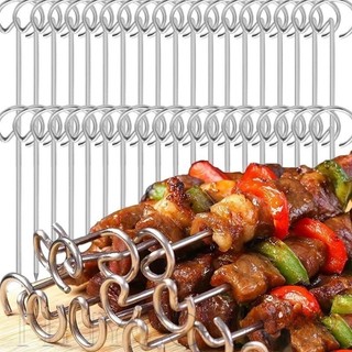10 Cái Xiên Thịt Nướng Inox - Đa Năng, Di Động, Có Thể Tái Sử Dụng - Phụ Kiện Đa Năng Nhà Bếp - Xiên Thịt Nướng BBQ Dọc - Dành Cho Dụng Cụ Nấu Ăn Ngoài Trời
