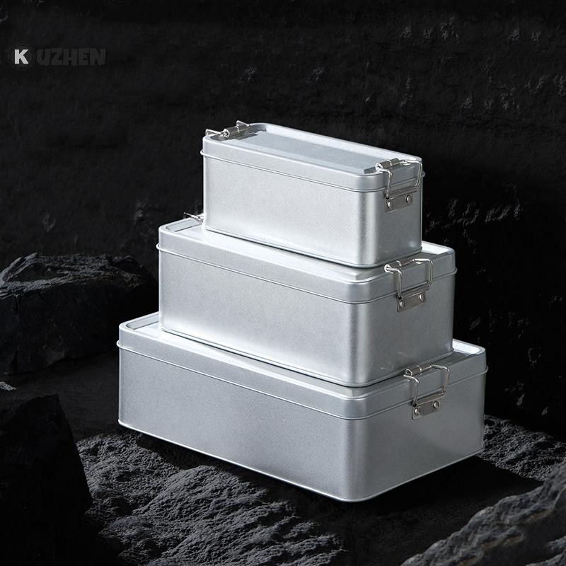 Kuzhen Hộp khử trùng bằng thép không gỉ đa chức năng Kẹp khử trùng Hộp kim loại cho dụng cụ làm móng nha khoa Đũa Thìa Nĩa HOT