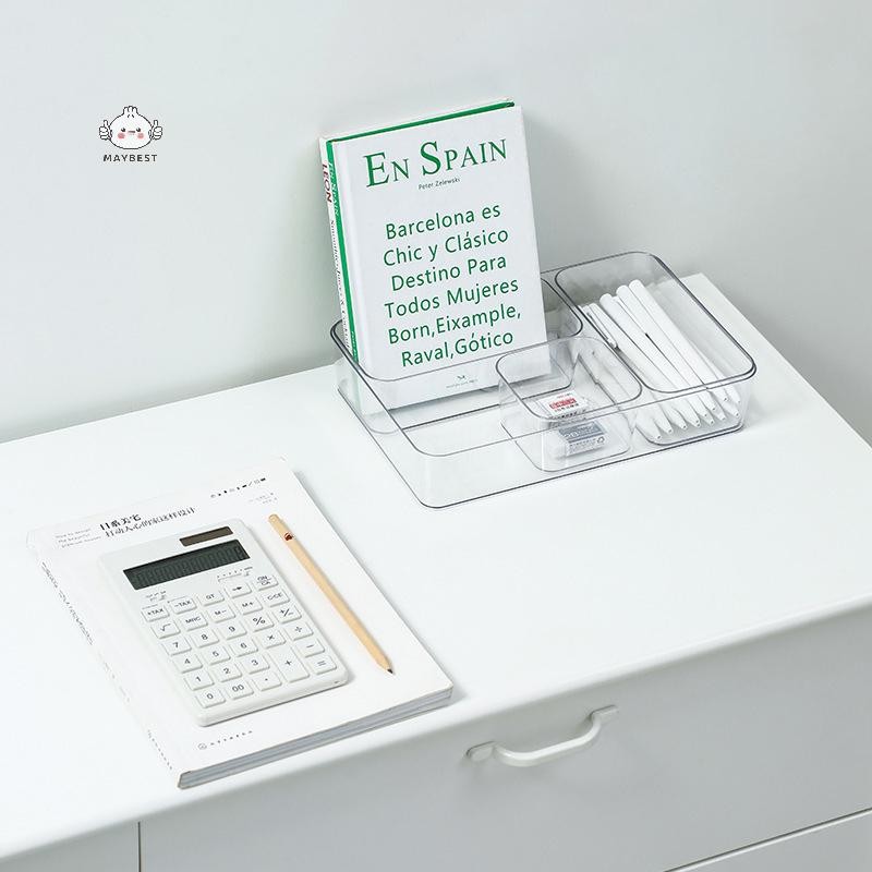 Maybest Ngăn Kéo Sắp Xếp Hộp Trong Suốt Để Bảo Quản Hộp Sắp Xếp Ngăn Kéo Nhà Bếp Hộp Bảo Quản Mỹ Phẩm Tổ Chức Văn Phòng Hộp Chia {VN}