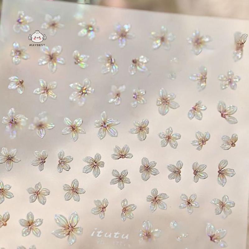 Maybest 1 Miếng Dán Móng Tay 5 Miếng Hoa Nhỏ Tươi Nhỏ Màu Hoa Decal Móng Tay DIY Móng Tay Nghệ Thuật Trang Sức Dụng Cụ Làm Móng Tay {VN}