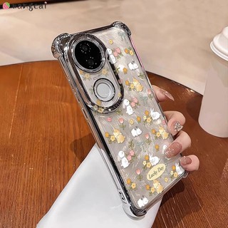 Dành Cho Xiaomi 17T Pro 17 Civi 5 Poco X8 F8 Pro Max Ultra C85x C81 M8 M7 4G 5G Vỏ Điện Thoại Thỏ Dễ Thương Thỏ Thỏ Hoa Nơ Nơ Nơ Nhãn Hoạt Hình Vỏ Mềm Chống Sốc
