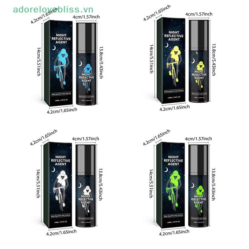 Thêm 100ml Vải Sơn Phản Quang Sơn Dạ Quang Xe Đạp Phản Quang Ván Trượt Canvas Sơn Phát Sáng BSS