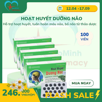 Combo 5 hộp Hoạt huyết dưỡng não - Hỗ trợ hoạt huyết, tuần hoàn máu não, bổ não từ thảo dược