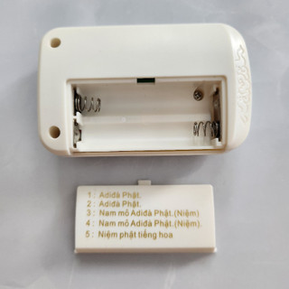 Máy Niệm Phật 5 Bài Kinh Trắng. Máy Niệm Phật Mini Trắng 5 Bài