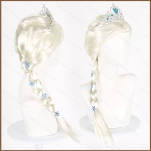 YT2 Frozen Elsa Cosplay Tóc Giả Anime Tóc Người Phụ Nữ Tóc Giả Chịu Nhiệt Tiệc Halloween TY2