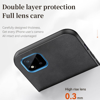 Realme c11 RMX2185 c20 2020 2021 RMX3231 RMX3063 RMX3061 Vỏ da cừu cao cấp, làm bằng vỏ cứng thân thiện với da, vỏ điện thoại chống rơi và hấp thụ sốc