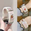 Dây đeo Nylon từ tính hình gấu thời trang mùa hè Y2k cho Samsung Galaxy Watch 7 FE / 6 4 Classic / 5 Pro 45mm Vòng đeo tay đồng hồ thông minh Galaxy Watch 7 Band 44mm 40mm Dây đeo đan dễ thương